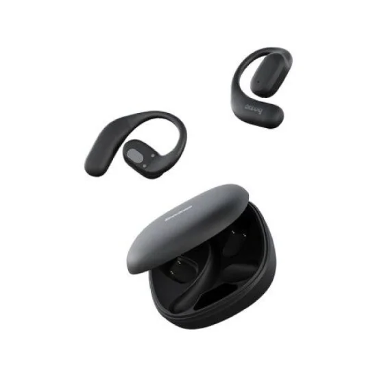 Bazic Gosound Jolt Ows Earphones With Battery Display Usb-C Case &ndash; Black